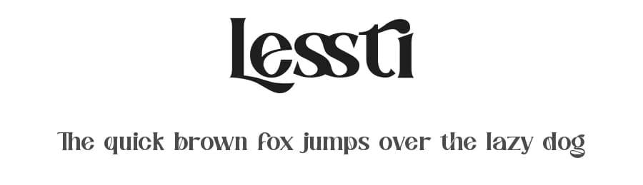 Lessti by Ronny Studio — Serif Font