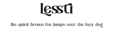 Lessti by Ronny Studio — Serif Font — thumbnail 1