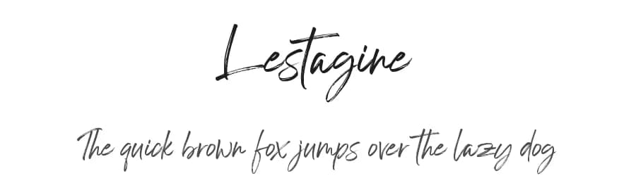 Lestagine by AminMario — Script Handwritten Font