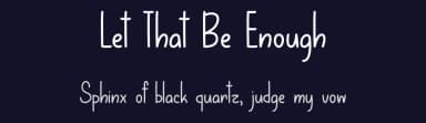 Let That Be Enough by Misti's Fonts — Script Handwritten Font — thumbnail 2