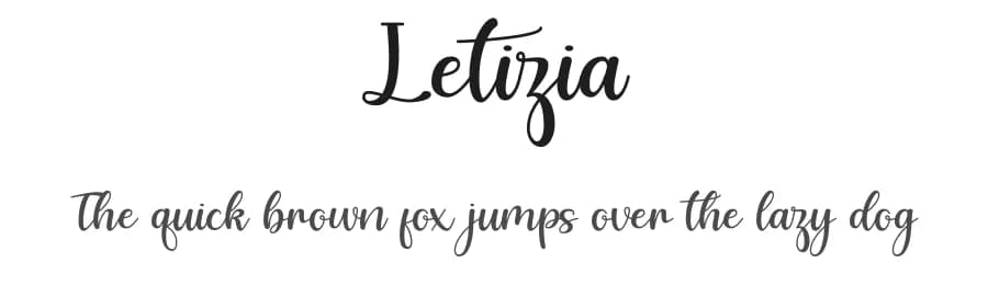 Letizia by Fadlilah Studio — Script Handwritten Font