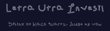Letra Utra Invesil by TenshiNoKokyu — Script Handwritten Font — thumbnail 2
