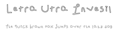 Letra Utra Invesil by TenshiNoKokyu — Script Handwritten Font — thumbnail 1
