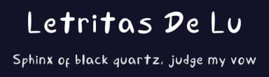 Letritas De Lu by Lu H — Script Handwritten Font — thumbnail 2