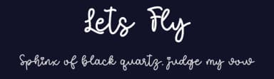 Lets Fly by Letter Art Studio — Script Handwritten Font — thumbnail 2