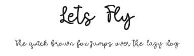 Lets Fly by Letter Art Studio — Script Handwritten Font — thumbnail 1