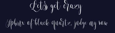 Lets get crazy by Pedro Teixeira Foundry — Script Handwritten Font — thumbnail 2