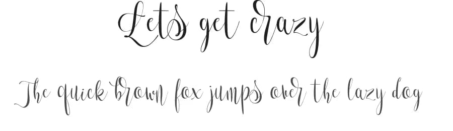 Lets get crazy by Pedro Teixeira Foundry — Script Handwritten Font — preview 1