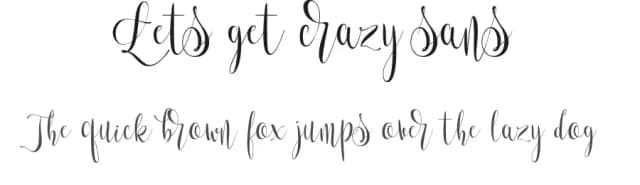Lets get crazy sans by Pedro Teixeira Foundry — Script Handwritten Font