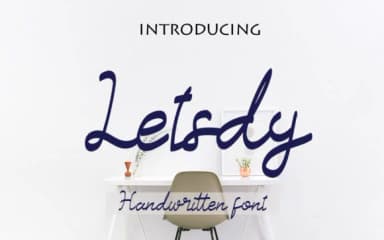 Letsdy Font by Letterdy — Script Handwritten Font — thumbnail 1