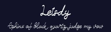 Letsdy by Hedi Miftah — Script Handwritten Font — thumbnail 2