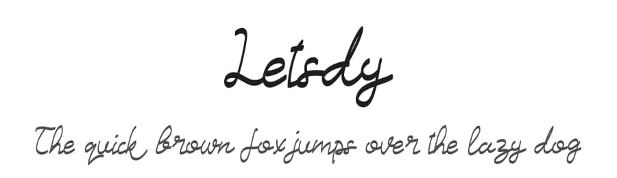Letsdy by Hedi Miftah — Script Handwritten Font — preview 1