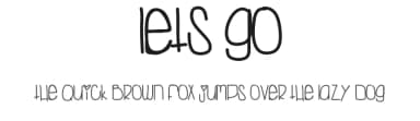 Lets Go by Des Gomez — Script Handwritten Font — thumbnail 1