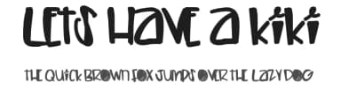 Lets Have A Kiki by Des Gomez — Script Handwritten Font — thumbnail 1