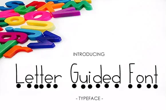 Letter Guided Font by yh.seaofknowledge — Script Handwritten Font