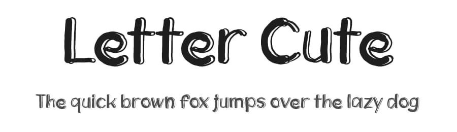 Letter Cute by Arif Studios — Script Handwritten Font