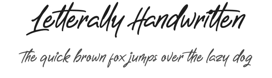 Letterally Handwritten by Ketikata Studio — Script Handwritten Font