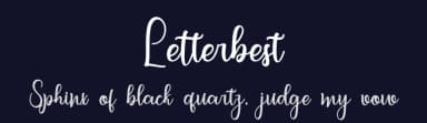 Letterbest by Bexxtype — Script Handwritten Font — thumbnail 2