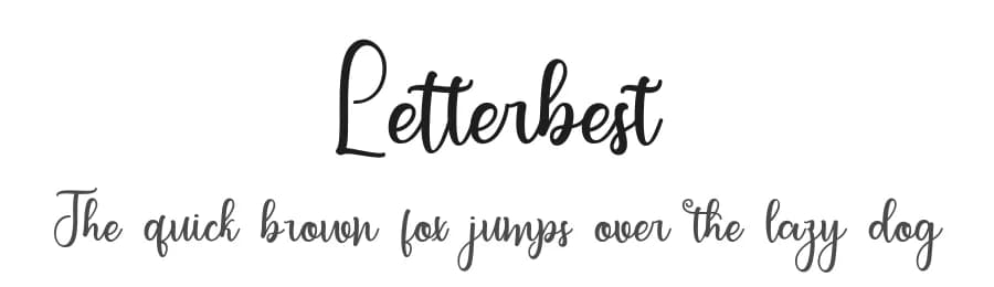 Letterbest by Bexxtype — Script Handwritten Font