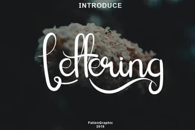 Lettering Script Font by Fallengraphic — Script Handwritten Font — thumbnail 1