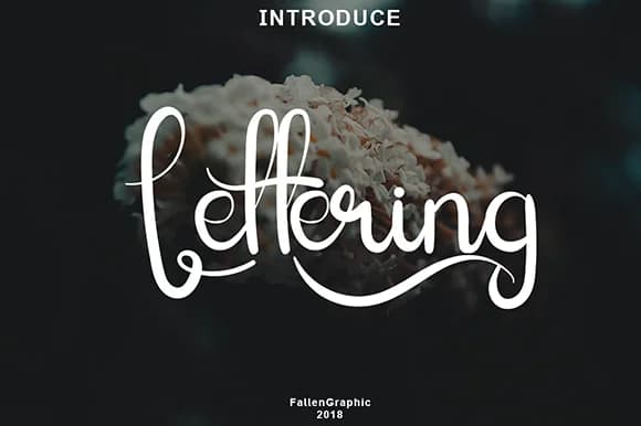 Lettering Script Font by Fallengraphic — Script Handwritten Font