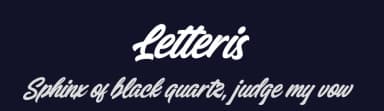 Letteris by Hanzel Space — Script Handwritten Font — thumbnail 2
