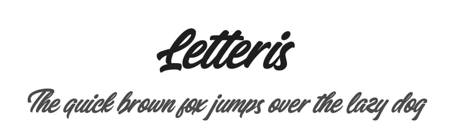 Letteris by Hanzel Space — Script Handwritten Font