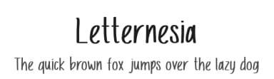 Letternesia by Eko Samp — Script Handwritten Font — thumbnail 1