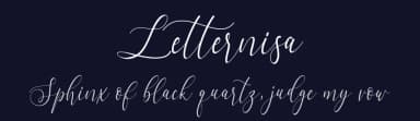 Letternisa by aldedesign — Script Handwritten Font — thumbnail 2