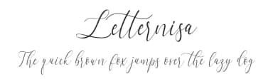 Letternisa by aldedesign — Script Handwritten Font — thumbnail 1