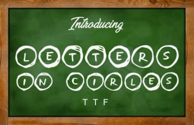 Letters in Circles Font by vladimirnikolic — Script Handwritten Font — thumbnail 1