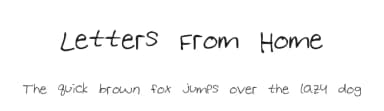 Letters From Home by Rebecca Johnson — Script Handwritten Font — thumbnail 1
