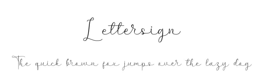 Lettersign by JunCreative — Script Handwritten Font