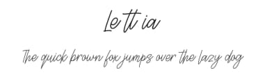 Lettia by Weape Studio — Script Handwritten Font — thumbnail 1
