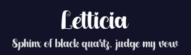 Letticia by Kurnia Setyadi — Script Handwritten Font — thumbnail 2