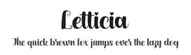 Letticia by Kurnia Setyadi — Script Handwritten Font — thumbnail 1