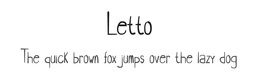 Letto by Invitara — Script Handwritten Font