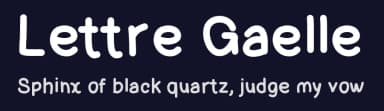 Lettre Gaelle by Gaelleing — Script Handwritten Font — thumbnail 2