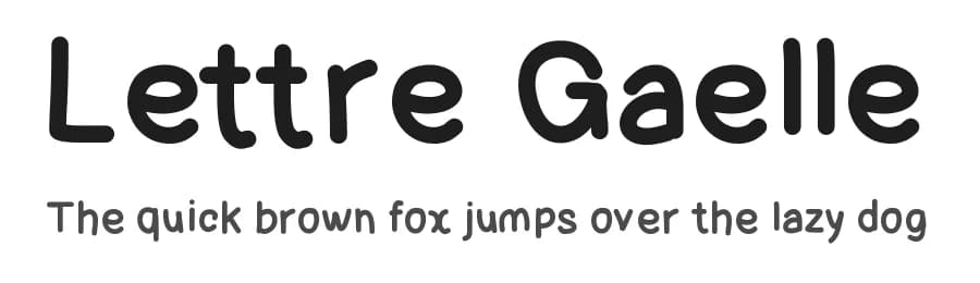 Lettre Gaelle by Gaelleing — Script Handwritten Font