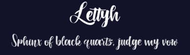 Lettyh by Khaiuns — Script Handwritten Font — thumbnail 2