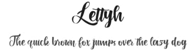 Lettyh by Khaiuns — Script Handwritten Font — thumbnail 1