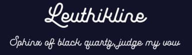 Leuthikline by Lettertype Studio — Script Handwritten Font — thumbnail 2