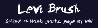 Levi Brush by Levi Szekeres — Script Handwritten Font — thumbnail 2