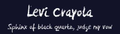 Levi Crayola by Levi Szekeres — Script Handwritten Font — thumbnail 2