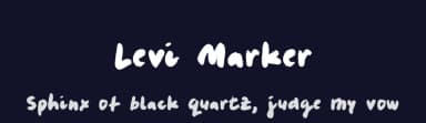 Levi Marker by Levi Szekeres — Script Handwritten Font — thumbnail 2