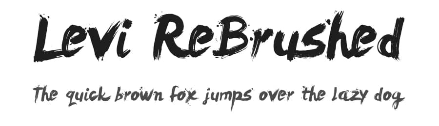 Levi ReBrushed by Levi Szekeres — Script Handwritten Font — preview 1