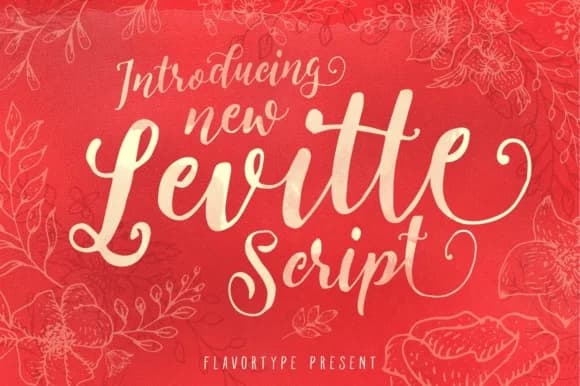 Levitte Font by flavortype — Script Handwritten Font