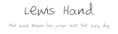 Lewis Hand by L — Script Handwritten Font — thumbnail 1