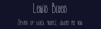 Lewis Blues by Karin McCombes — Script Handwritten Font — thumbnail 2