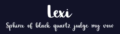 Lexi by Jamijames — Script Handwritten Font — thumbnail 2